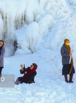 ایسنا – آبشار یخی «گنجنامه»