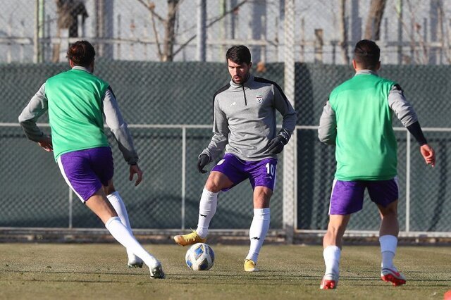 تمرین تیم ملی بدون بازیکنان فیکس در بازی عراق