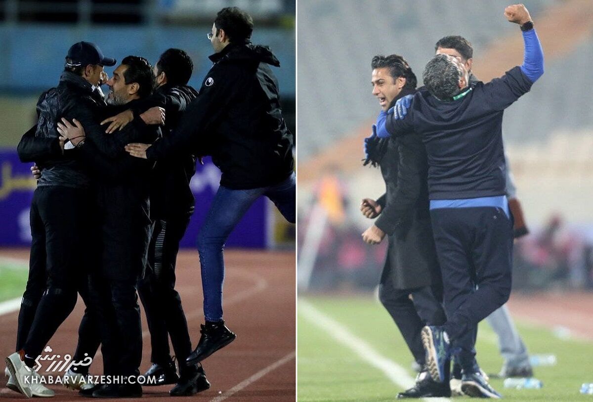 خوشحالی یحیی‌ گل‌محمدی به سبک فرهاد مجیدی و دستیارانش/عکس