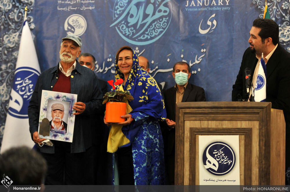 محمود پاک‌نیت و همسرش در یک جشن/ عکس 