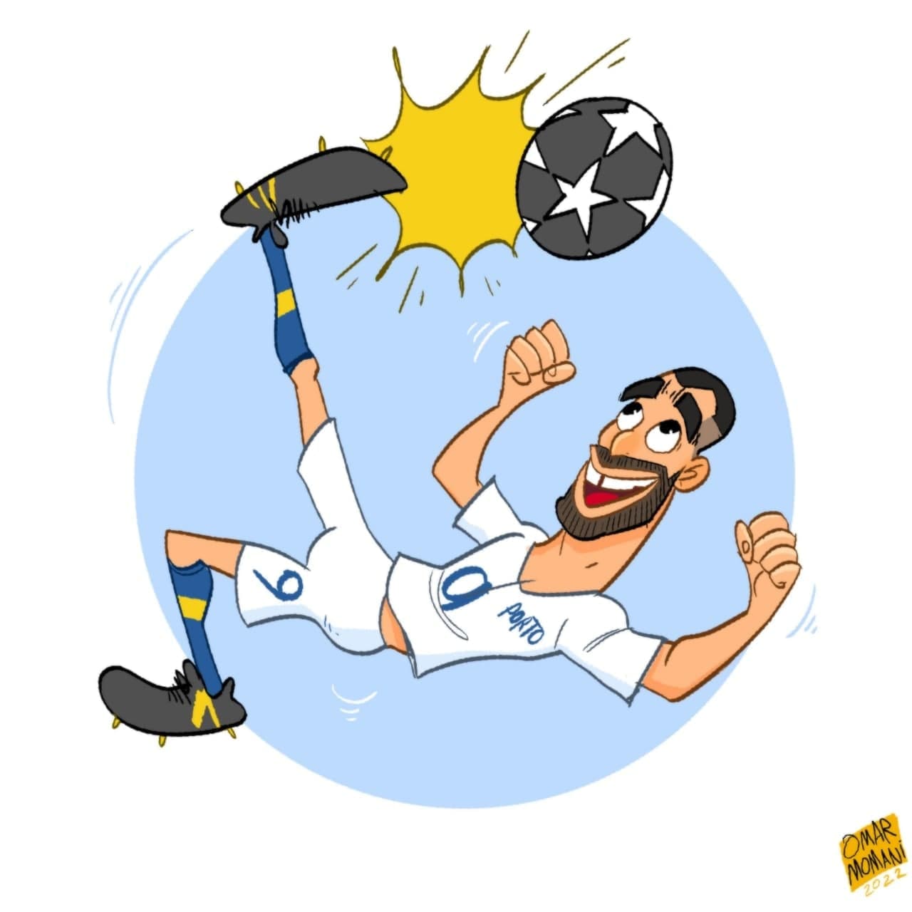 مهدی طارمی سوژه کاریکاتوریست معروف اردنی/عکس