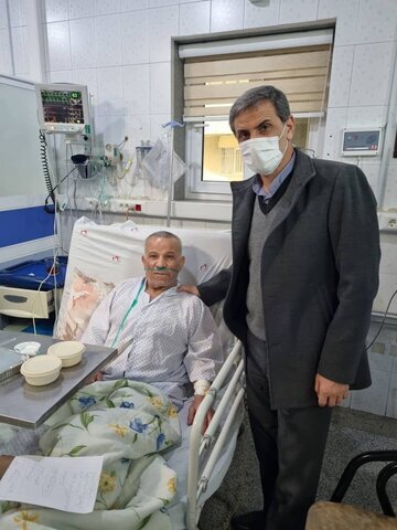 یک عیادت ویژه از اسطوره وزنه‌برداری ایران/عکس