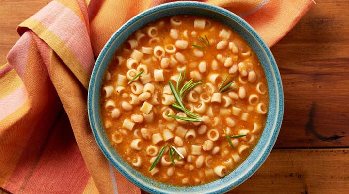 سوپ پاستا و حبوبات - سوپ مقوی
