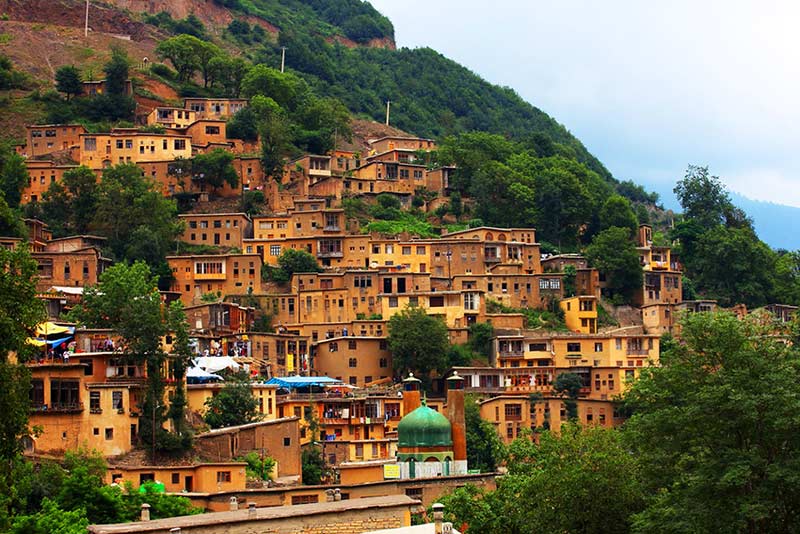 خانه های پلکانی روستای ماسوله گیلان