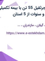استخدام راننده جرثقیل 55 تن با بیمه تکمیلی، عیدی، پاداش و سنوات از 5 استان