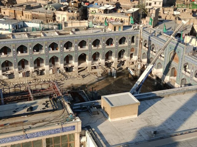 جزئیات و تصاویری از توسعه حرم کاظمین عراق
