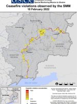 درگیری های گسترده در مرز دونباس گزارش شده است