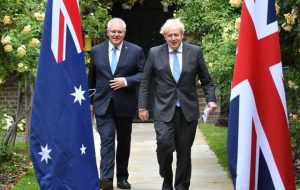هشدار نخست وزیران انگلیس و استرالیا به چین و روسیه هشدار نخست وزیران انگلیس و استرالیا به چین و روسیه