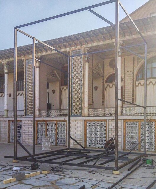 واکنش نرگس آبیار به انتقادها از ساخت دکور سریالش در باغ عفیف‌آباد / عکس