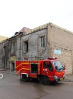 شعله‌های آتش بر جان یک اثر ملی در زنجان