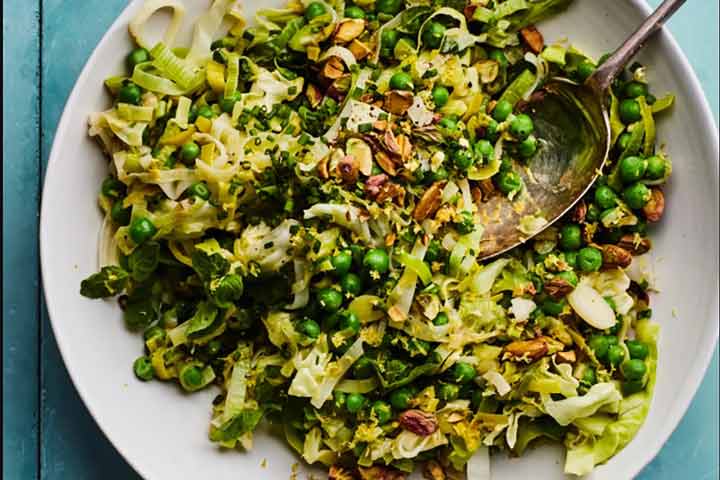 نخود و تره فرنگی