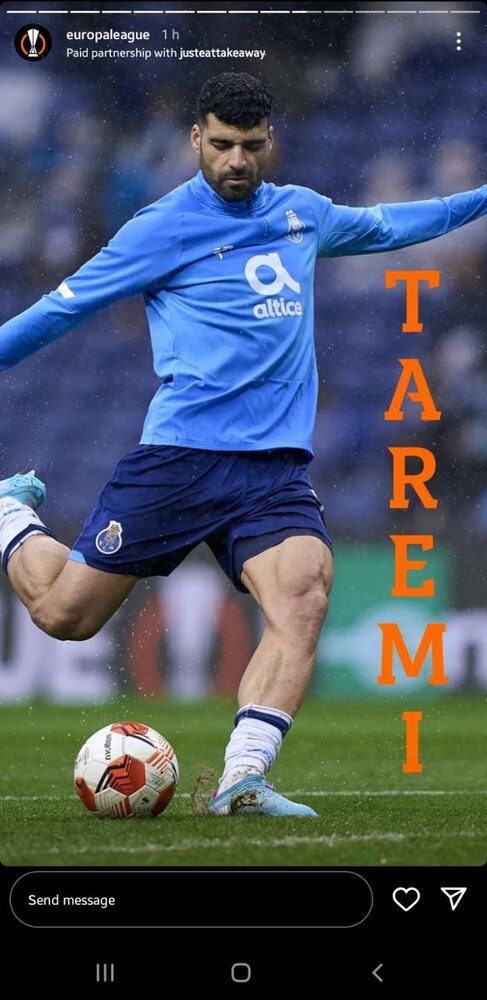 نظرسنجی صفحه لیگ اروپا با کاندیداتوری طارمی/عکس