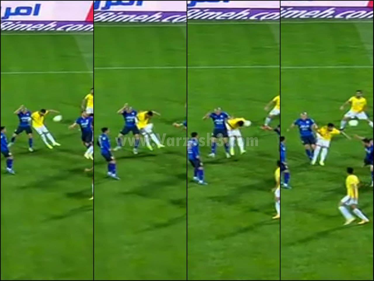 بررسی دو صحنه مشکوک بازی استقلال صنعت