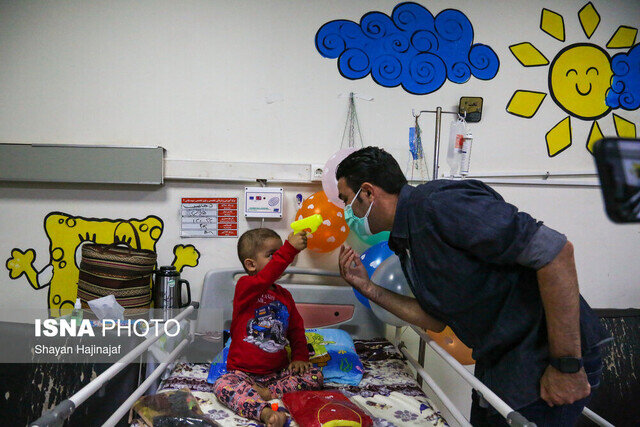 جواد نکونام و کار خیر برای کودکان مبتلا به سرطان/عکس