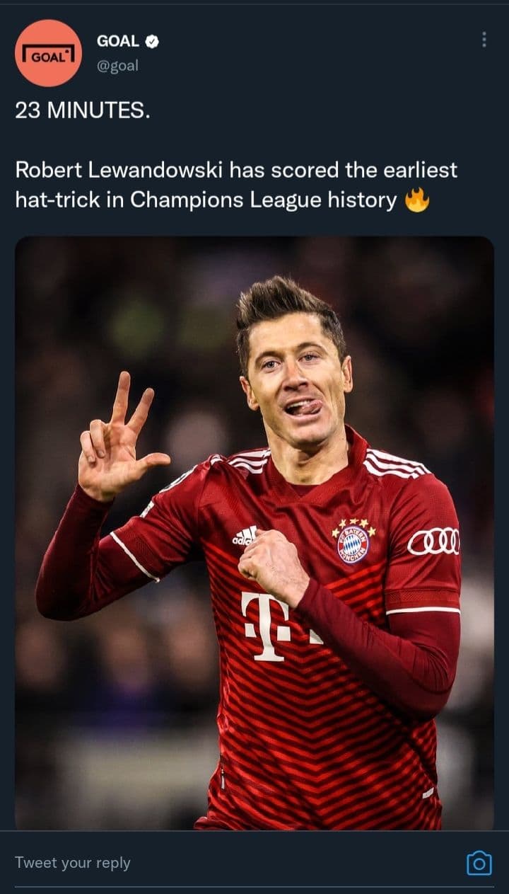 رکورد تاریخی لواندوفسکی در 23 دقیقه/عکس