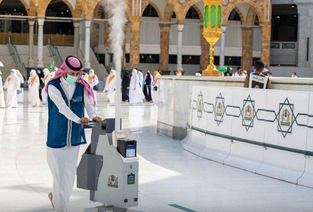 مسجدالحرام ۱۰ بار در روز شسته می‌شود