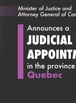 وزیر دادگستری و دادستان کل کانادا یک انتصاب قضایی در استان کبک را اعلام کرد.