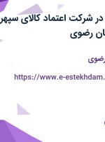 استخدام انباردار در شرکت اعتماد کالای سپهر ایرانیان در خراسان رضوی