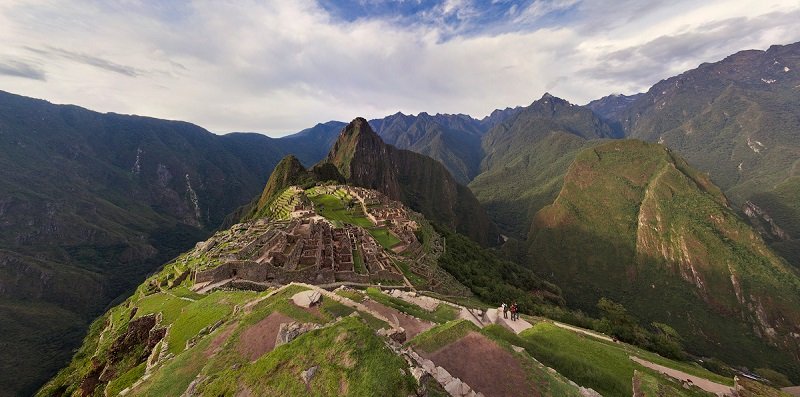 نمایی عریض از شهر ماچیو پیچو