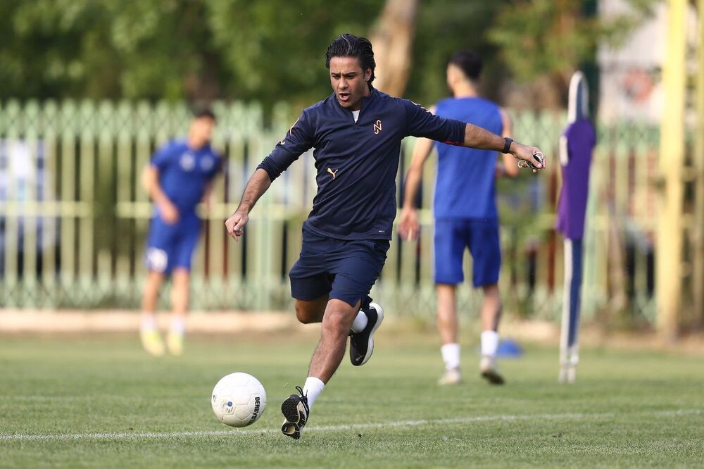 برگزاری تمرین استقلال با مهمان/عکس