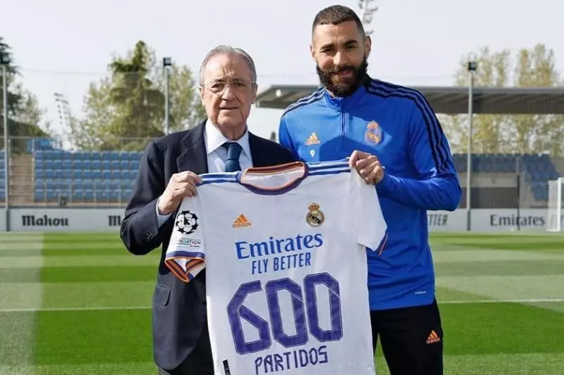 تقدیر ویژه‌ پرز از بنزما پس از رکورد جدید/عکس