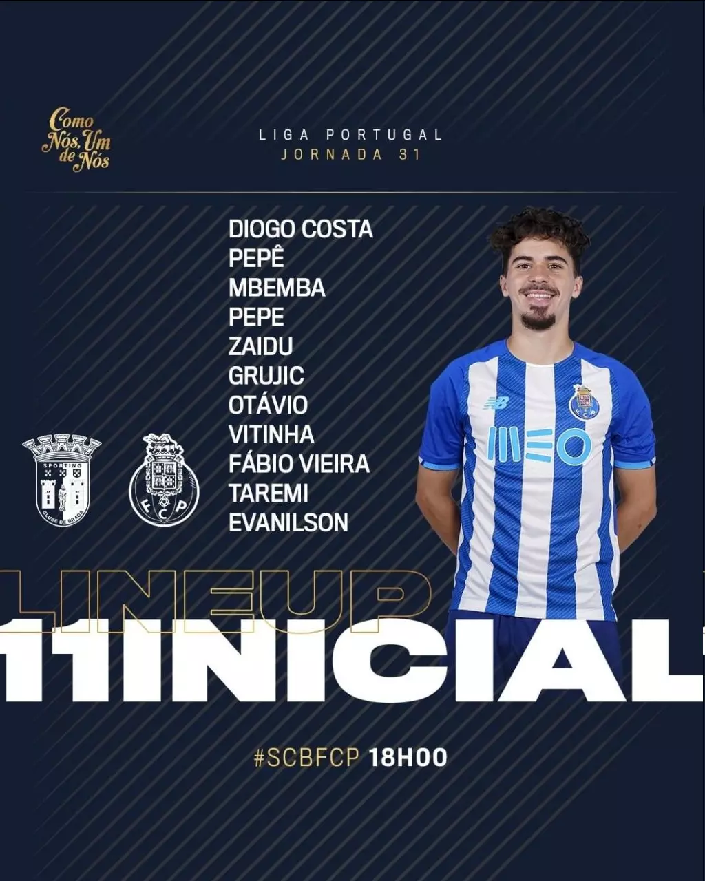 حضور طارمی در ترکیب اصلی پورتو برابر براگا/عکس