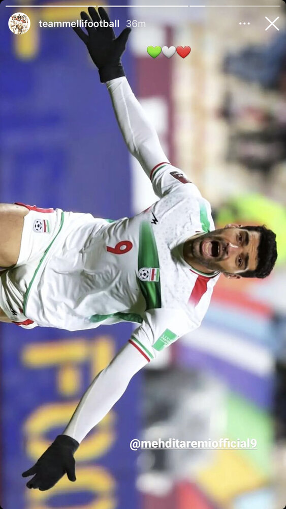 حمایت اینستاگرامی تیم ملی از طارمی/عکس