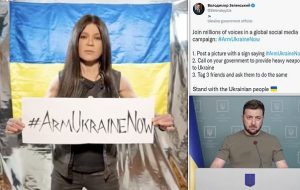 راه اندازی کمپین جهانی اکنون اوکراین را مسلح کن توسط زلنسکی