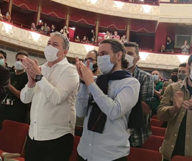 سرمربی تیم ملی فوتبال در نمایشی با بازی پژمان جمشیدی/ عکس 