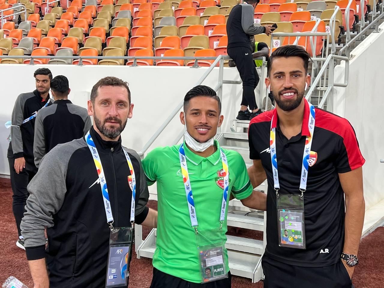 قاب یادگاری مهدی قایدی در کنار همبازی سابق/عکس