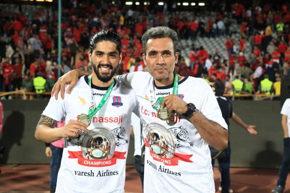 مورد کم‌نظیر در فوتبال ایران؛ عمو و برادرزاده باهم به جام رسیدند/ عکس
