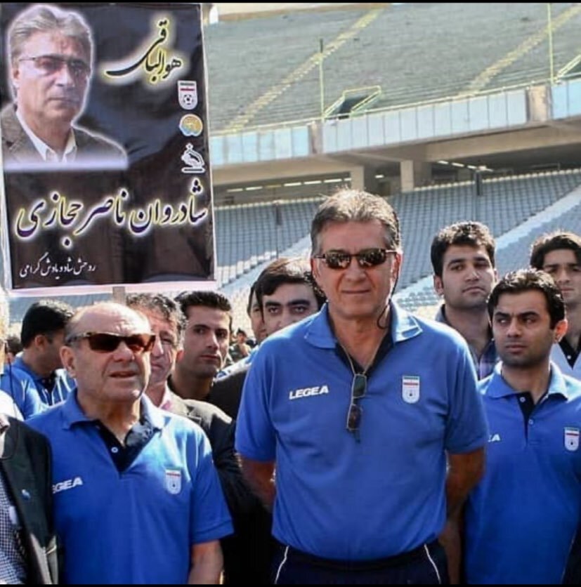 نوستالژی از حضور کی‌روش در مراسم ناصرخان/عکس