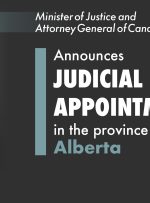 وزیر دادگستری و دادستان کل کانادا انتصابات قضایی در استان آلبرتا را اعلام کرد.