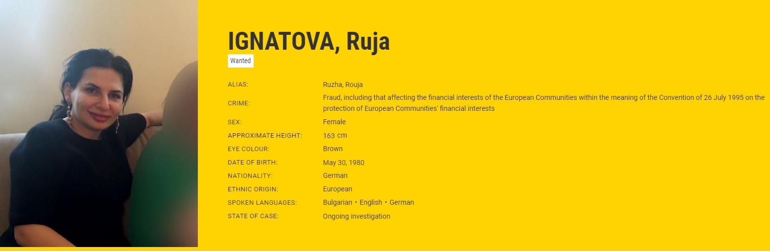 روجا ایگناتوا، «ملکه رمزارز» وان‌کوین در فهرست تحت تعقیب‌ترین‌های اروپا قرار گرفت