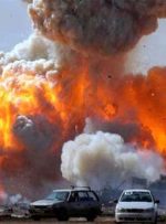 لحظه انفجار مخزن بنزین زیرزمینی در عربستان + فیلم