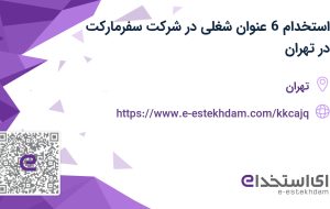 استخدام 6 عنوان شغلی در شرکت سفرمارکت در تهران