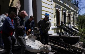 بمباران یک موزه در اوکراین