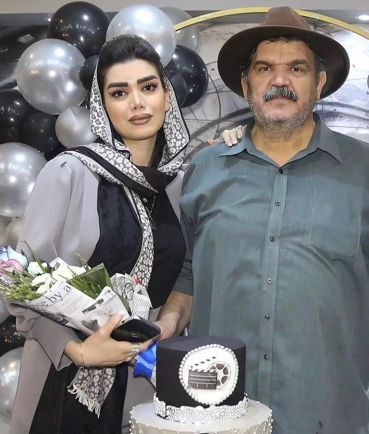 جشن تولد کیانوش گرامی در کنار دخترش ساغر