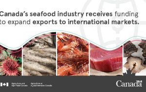 دولت کانادا بیش از 1.7 میلیون دلار برای گسترش صادرات غذاهای دریایی به بازارهای بین المللی سرمایه گذاری می کند