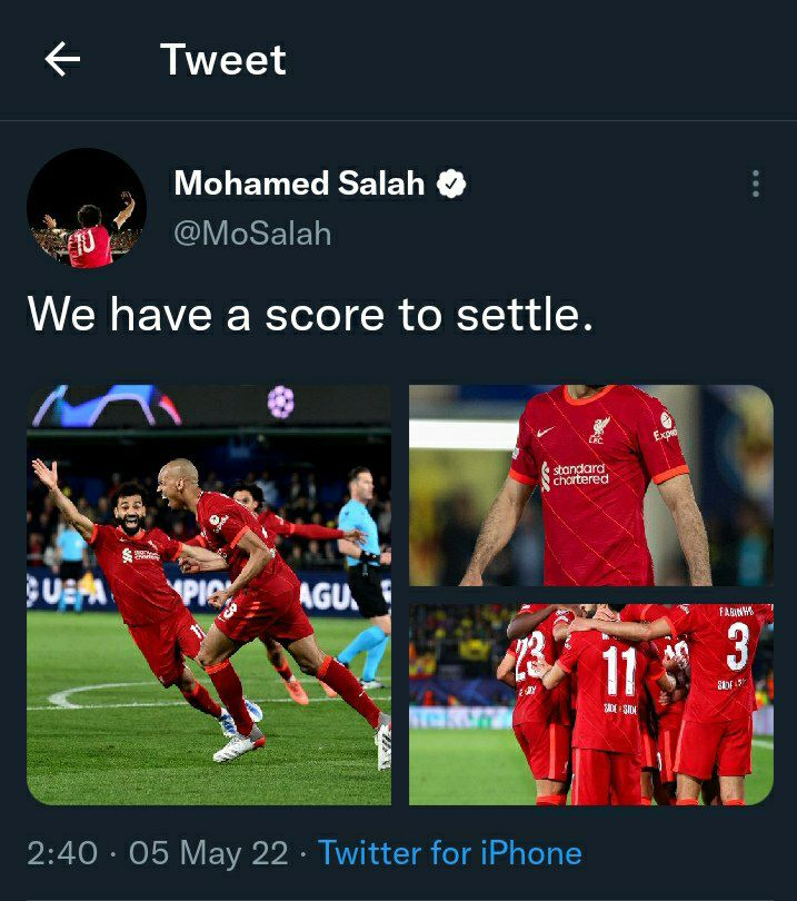 محمد صلاح: حالا فرصت تسویه حساب داریم!/عکس 