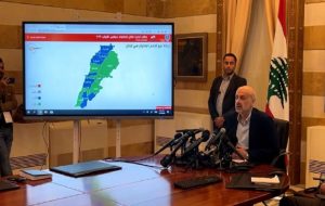 وزیر کشور لبنان نتایج ۱۲ حوزه انتخابیه را اعلام کرد