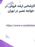 استخدام سرتیم (کارشناس ارشد) فروش در موسسه آموزشی خواجه نصیر در تهران