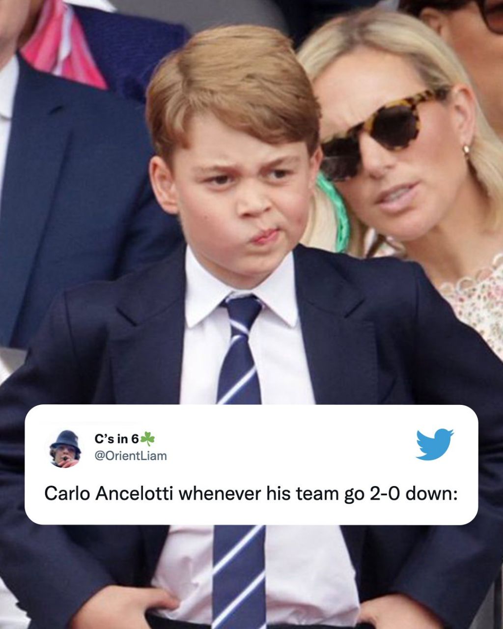 شوخی جالب با ژست همیشگی آنچلوتی/عکس