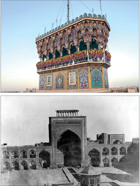 نگاهی به تاریخچه نقاره‌خانه و سقاخانه حرم رضوی