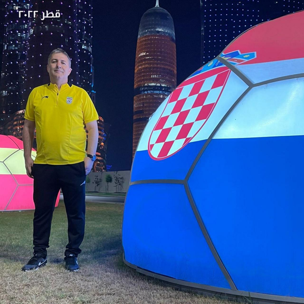 ۲ عکس یادگاری سرمربی تیم ملی ایران در قطر/عکس