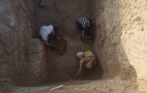 ردی از مسجد مدفون در محوطه ایلخانی ردی از مسجد مدفون در محوطه ایلخانی