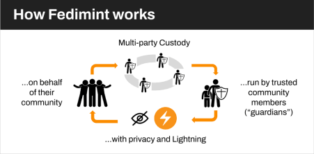 چگونه Fedimint کار می کند - تصویر حضانت چند حزبی