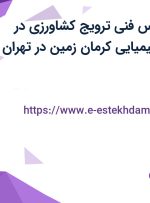 استخدام کارشناس فنی ترویج کشاورزی در شرکت صنایع شیمیایی کرمان زمین در تهران