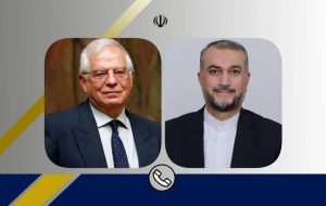 امیرعبداللهیان در گفتگو با بورل: ایران از تداوم مسیر دیپلماسی و مذاکره استقبال می کند امیرعبداللهیان در گفتگو با بورل: ایران از تداوم مسیر دیپلماسی و مذاکره استقبال می کند