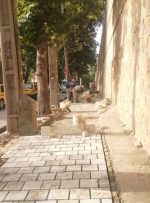 بهسازی مسیر پیاده‌رو قلعه فلک‌الافلاک خرم‌آباد